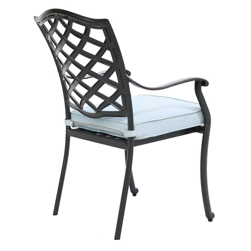 Fauteuil d'extérieur bleu (2) - Coussins de jardin faciles à nettoyer