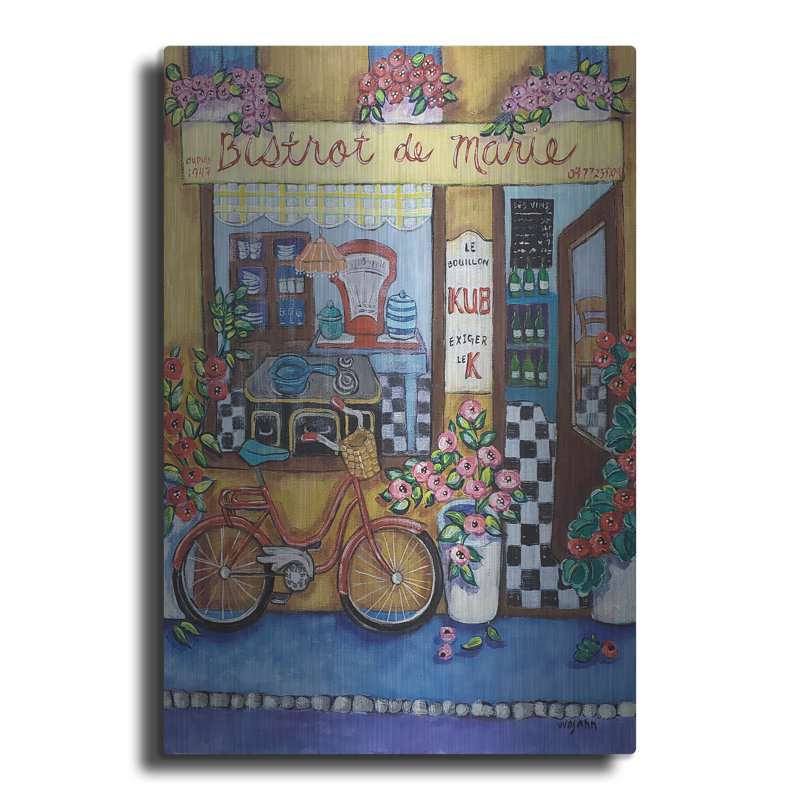 «Bistrot De Marie» par Holly Wojhan, H 16 po x l 12 po