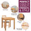 4 - Person Solid Oak Dining Set-91487058