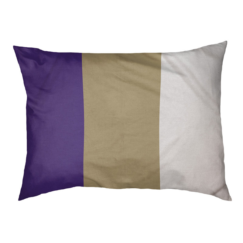 Coussin de lit pour chien Cincinnati, Moyen (l 28 po x P 18 po x H 6 po), Mauve / doré / blanc