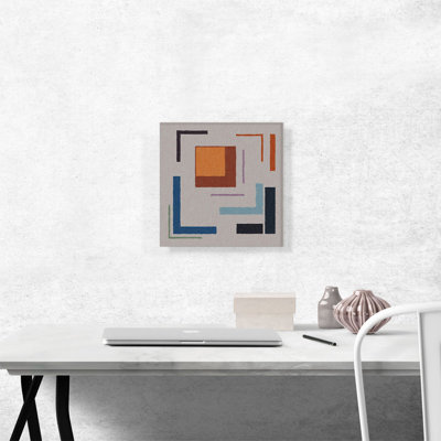 " Mid-Century Modern Barricade " Painting Print
