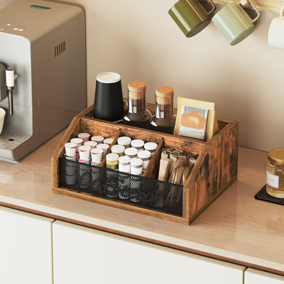 Rangement pour dosettes de café avec compartiments multiples 