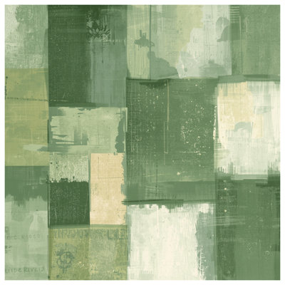 Couvertures vertes et beiges abstraites