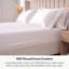 Drap-housse en satin de coton biologique certifié Dela GOTS, densité de tissage 400, coton doux à longues fibres, poche profonde de 16 po-88077807-88077806