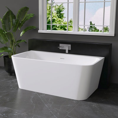 59'' X 30'' Freestanding Soaking Acrylic Bathtub