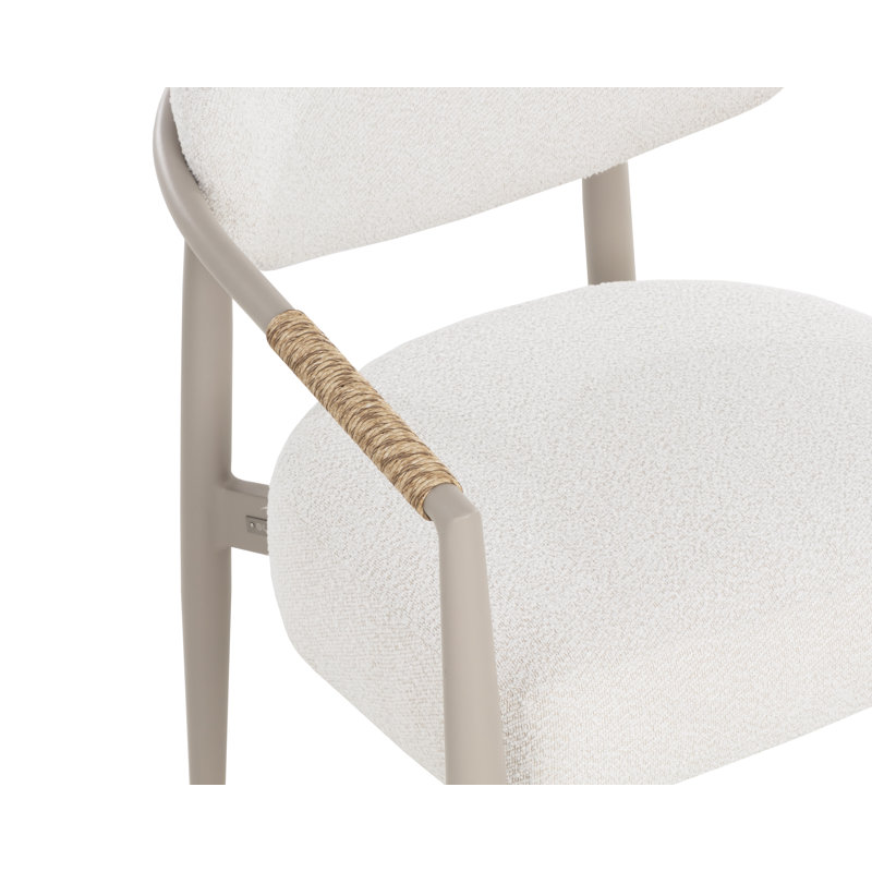 Outdoor Dining Armchair, Greige