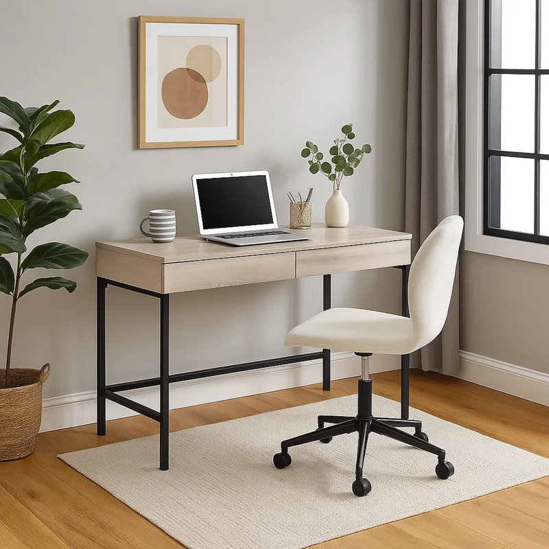 Metal Base Writing Desk
