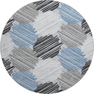 Premium Machine Washable Lonon AMF1942 Geometric Rug