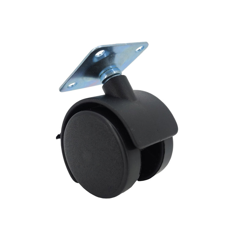 Roulette en plastique avec roulette pivotante 360 degrés