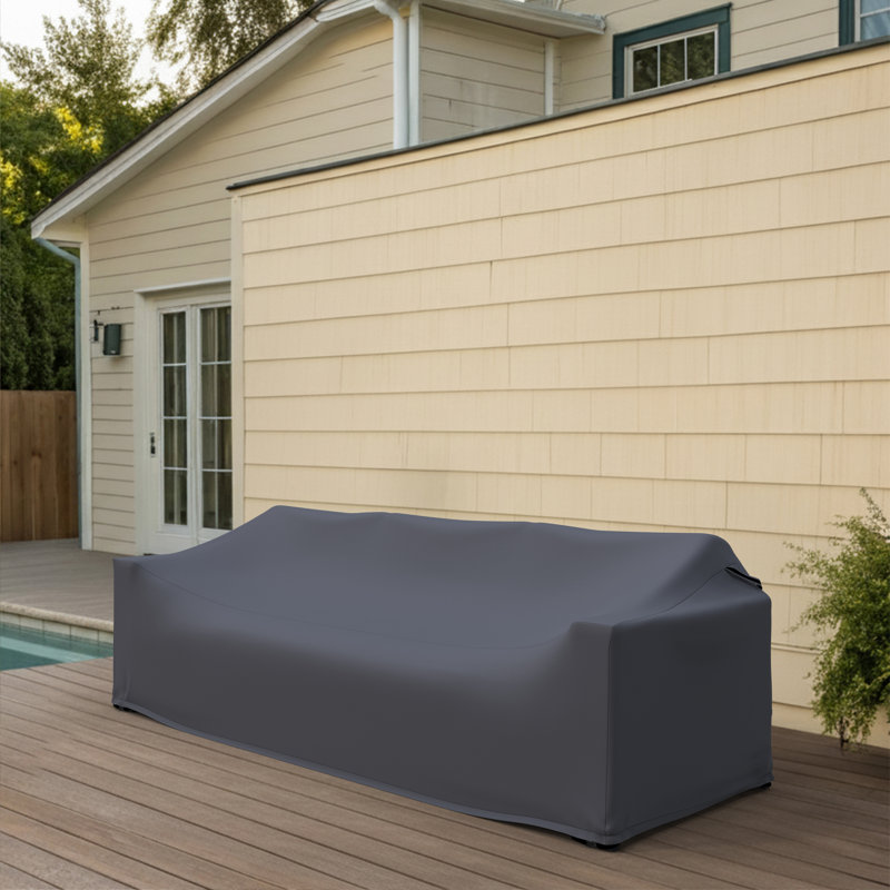 Housse pour canapé d'extérieur en aluminium 92,52 po Hoyt