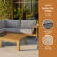 Ensemble de conversation modulaire d'extérieur 4 pièces-1290084806