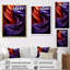 Mauve majestueux abstrait vagues I - abstrait spirales murales_106109-380638523-380638468
