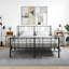Dungall 35cm W Iron Bedside Table-1133635095