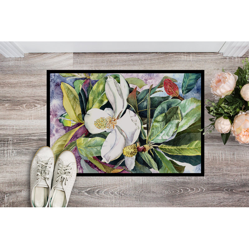 Paillasson d’extérieur antidérapant Willards Magnolia, Rectangle 1 pi 6 po x 2 pi 3 po
