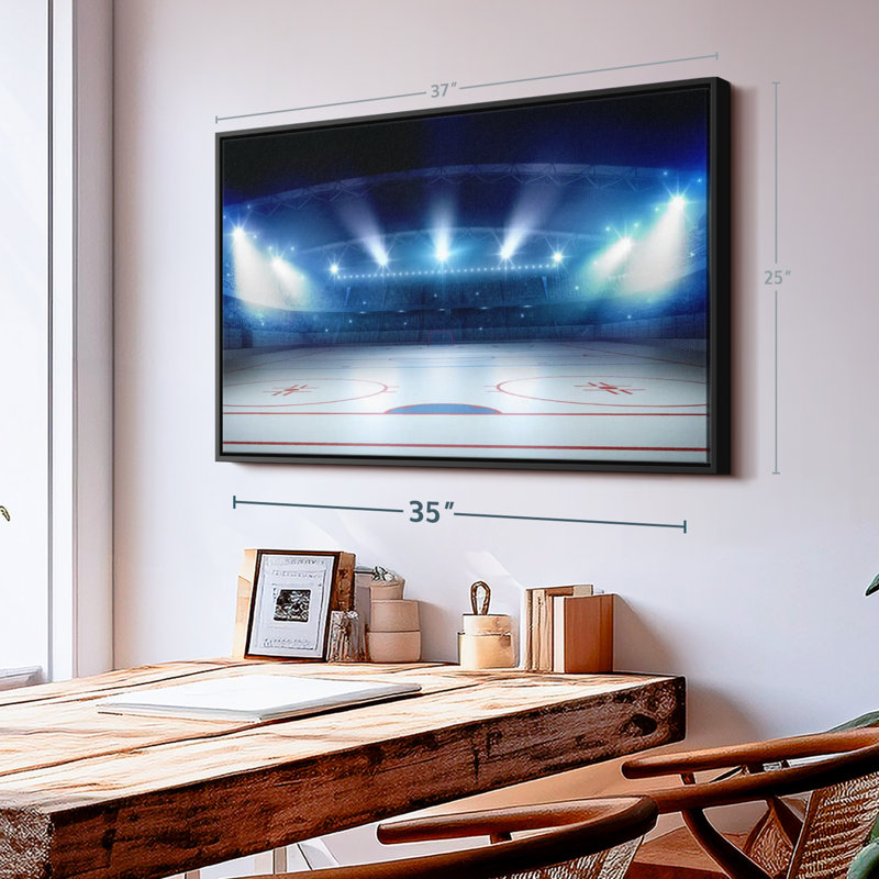 «Hockey Stadium», reproduction sur toile, H 25 po x l 37 po