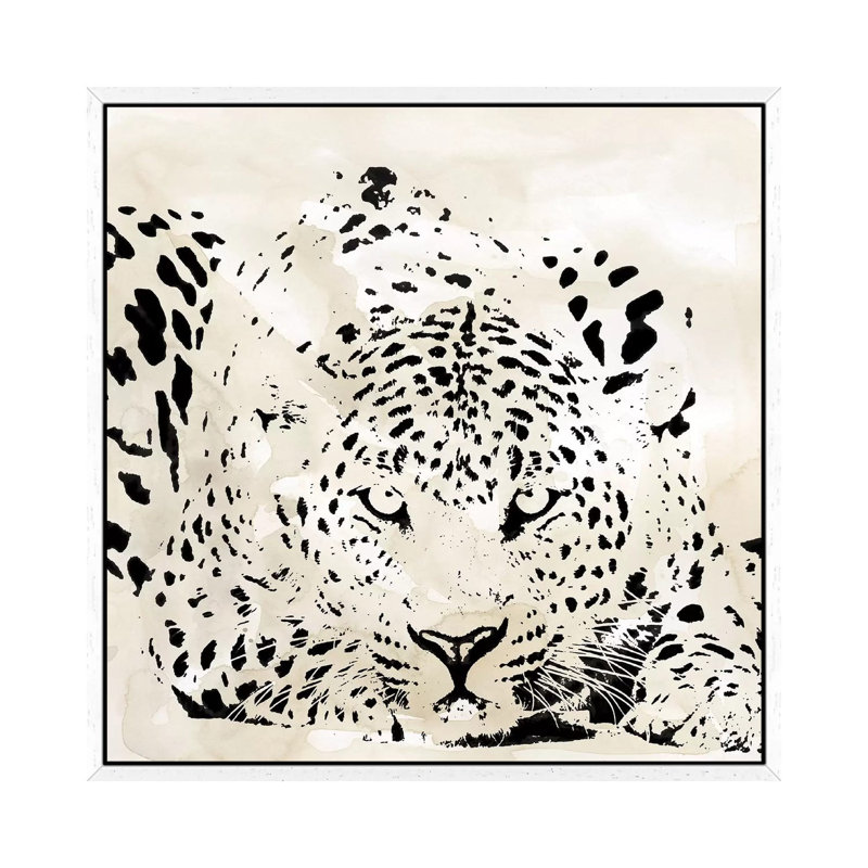 Leopard Spot III by Carol Robinson - Print on Canvas, White Framed, 66.04 cm H x 66.04 cm W