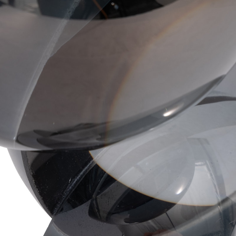 Borys Small Crystal Bubble Statuary, 12" H x 3" W x 3" D