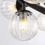 Faustena 16-Light Dimmable Bubble Glass Golden Sputnik Modern Linear Chandelier-1564039775