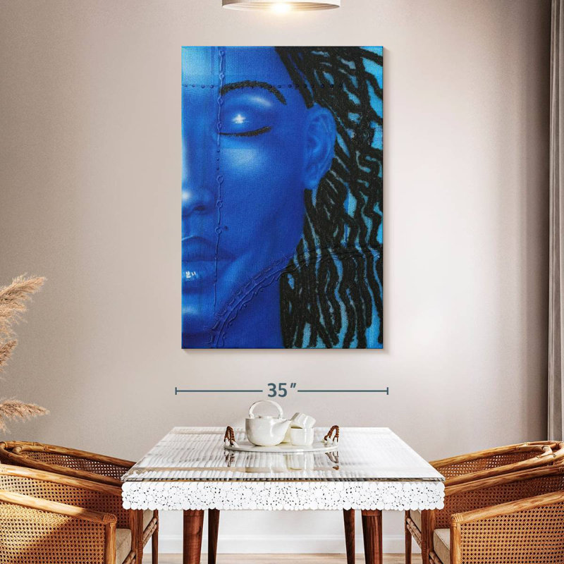 Leisha Azul, 51" H x 34" W