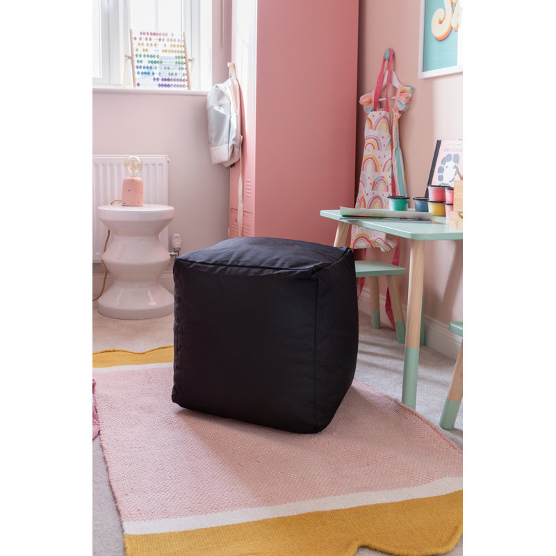 Polyester Outdoor Friendly Refillable Classic Bean Bag, Black