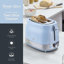 Swan  Retro 2 Slice Toaster with 6 Browning Levels for Toast, Bagels, Breakfast Muffins Defrost/Reheat/Cancel, Hidden Cord Storage, Non-Slip Feet, 930W-129020963