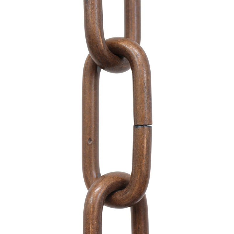 Chaîne de lustre décorative à maillons standard, Cuivre antique, H 780 po x l 1,02 po x P 0,25 po