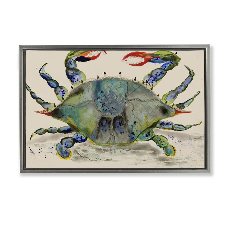 Art mural sur toile flottant Vivid Modern, H 21 po x l 31 po, Cadre flottant gris lustré