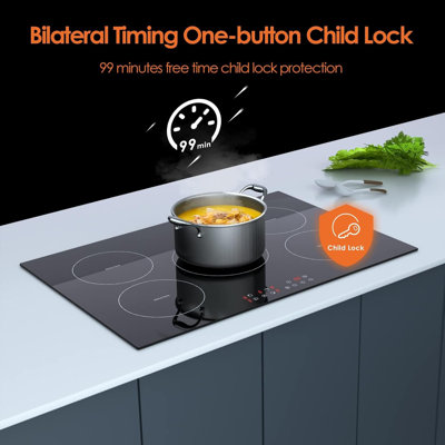 30 Inch 5 Burners Induction Cooktop