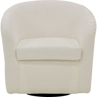 Upholstered Swivel Barrel Chair