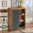 Joll Shoe Cabinet in Two-Tone Grey and Oak Brown Finished Wood, 43.21'' H X 31.09'' W X 14.22'' D