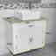 Boroughbridge 750mm Single Bathroom Vanity with Vessel Stone Basin-815139321