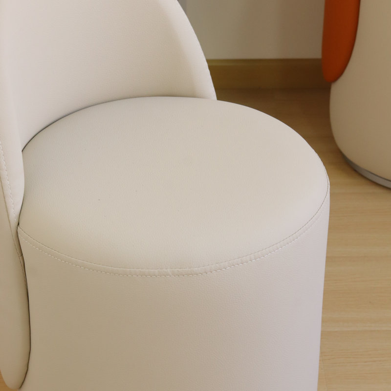 1Pc, Bedroom Dressing Stool, Rotating Stool, Light Luxury Dressing Stool, Home Dressing Chair, Modern Backrest Dressing Table Stool