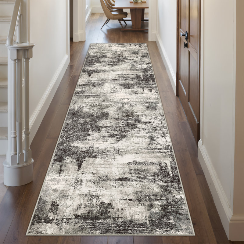 Sarah Modern Machine Washable Area Rug, Runner 2' x 8'