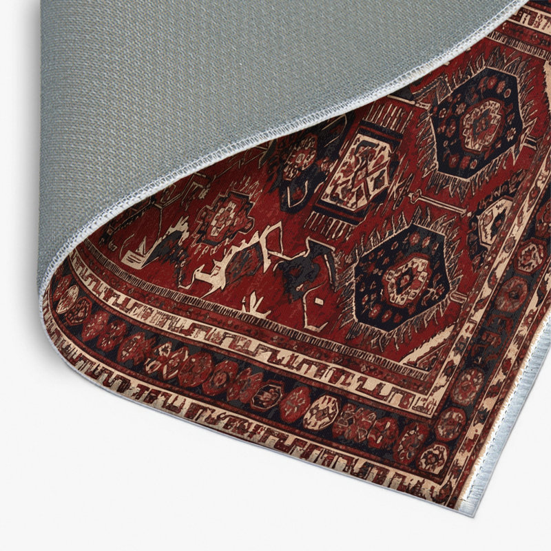 Turkish Brown Indoor and Outdoor Area Rug, Rectangle 4' x 6'