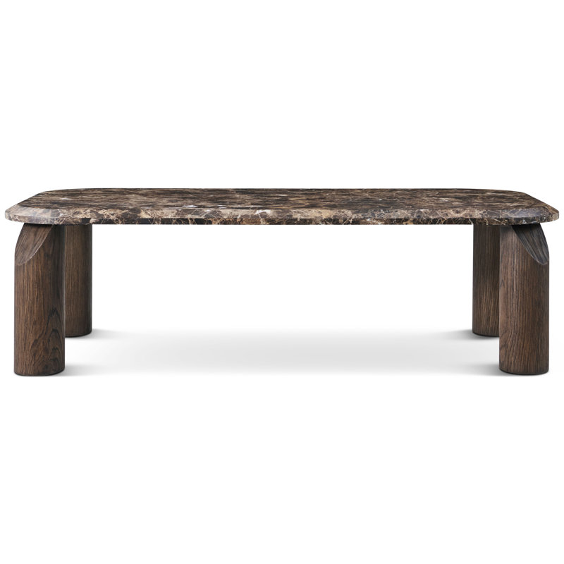 Vienna Marble Cocktail Table, Brown, Dark Emperador