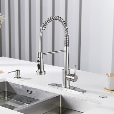 Robinet de cuisine rétractable avec accessoires FORIUS