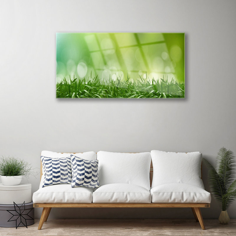 Nature Weed 1 Piece Wall Art on Glass