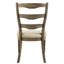 Chaises d'appoint en tissu beige avec dossier (lot de 2) - Un choix classique pour votre salle à manger. Finition chêne vieillie (lot de 2) pour rehausser votre intérieur.