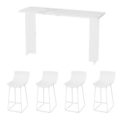 Simple cream wind bar tables and chairs