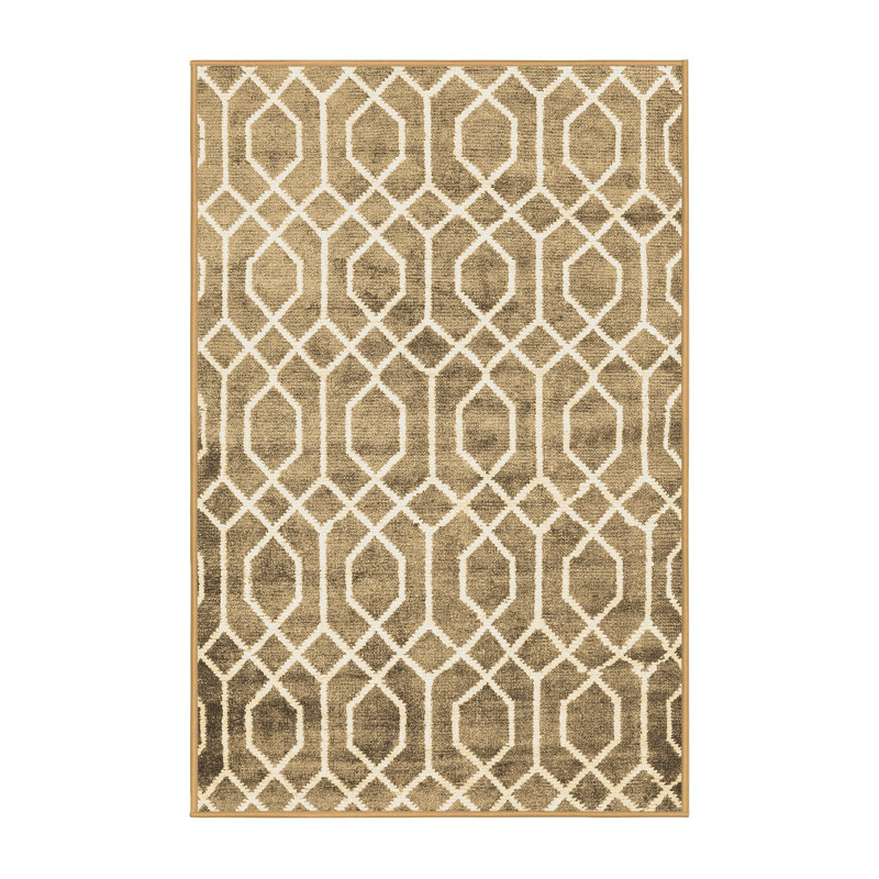 Tapis brun contemporain Contemporary 1851, Rectangle 2 pi x 3 pi