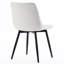 Chaise d'appoint sans accoudoirs moderne avec dossier en métal et pieds en métal-784024236