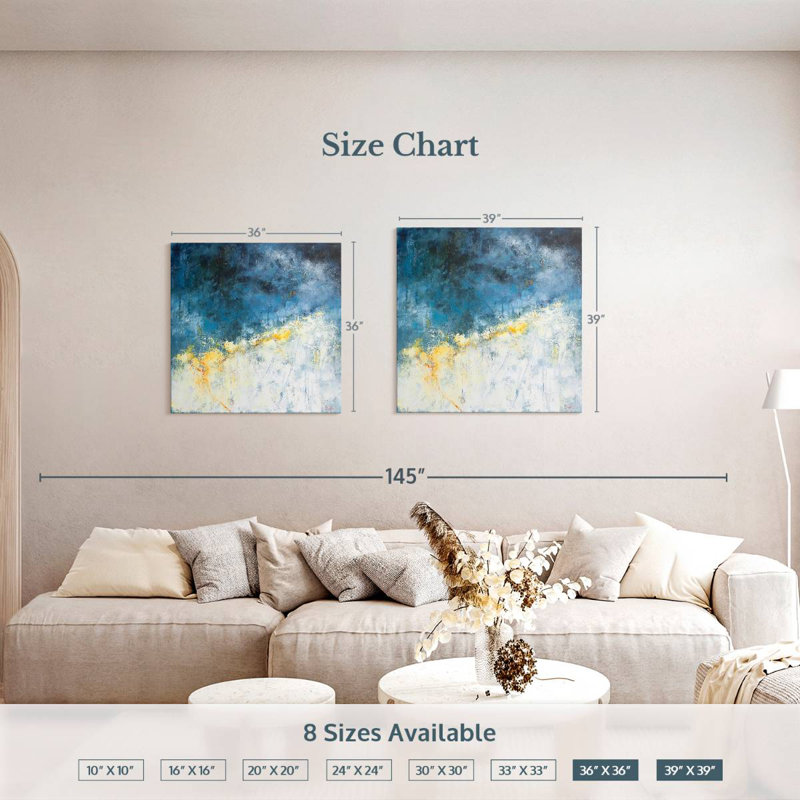 Avery Yellow Bloom, 36" H x 36" W
