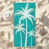 Solid Teal Palm Silhouette sélectionné