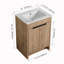 Meuble-lavabo simple 24 po avec plateau Kenika
