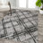 Blackmun Modern Abstract Black/Gray Rug-353531033