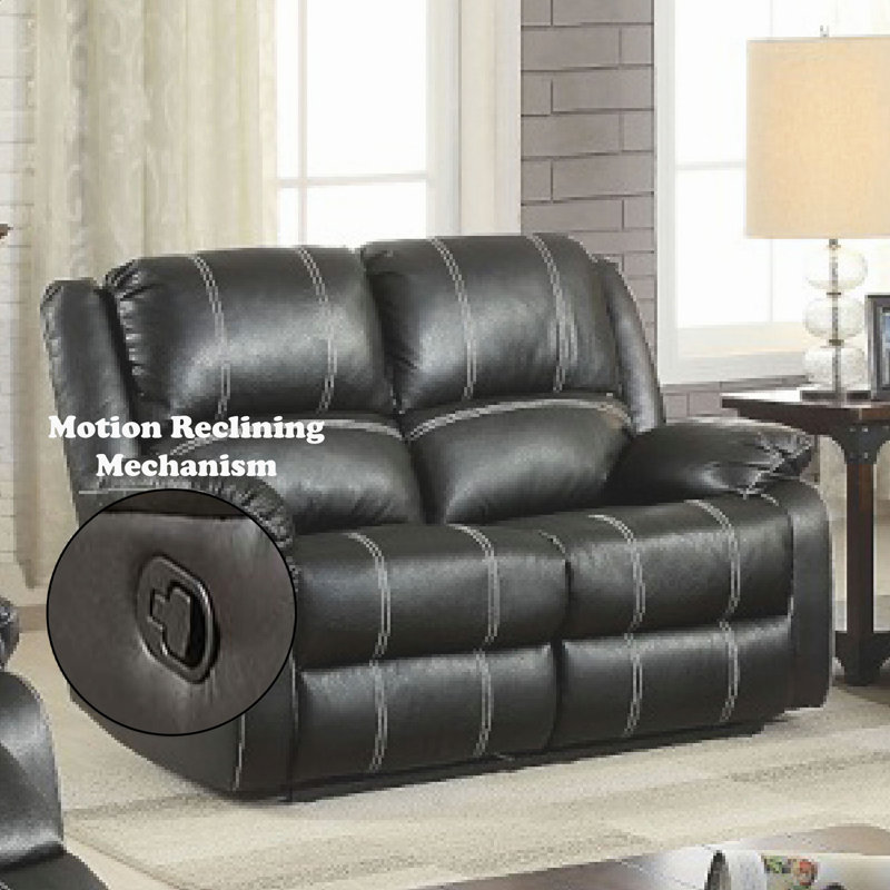 Causeuse inclinable en cuir synthétique Zuriel