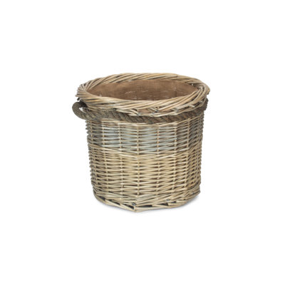 Medium Round Log Wicker Basket