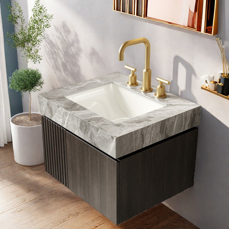 Meuble-lavabo et lavabo flottant 24 po