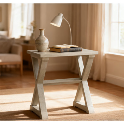 Table d'appoint - table de bout - table d'appoint - carré - table de chevet - placage 22 po x 23,50 po x 23,50 po, gris antique
