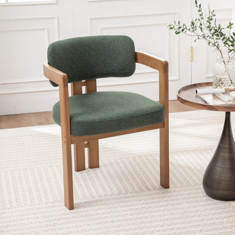 Chaise rembourrée Bula, Vert